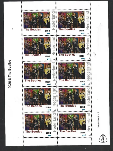 Niederlande 2026-8 The Beatles   Kleinbogen  postfrisch/postfrisch