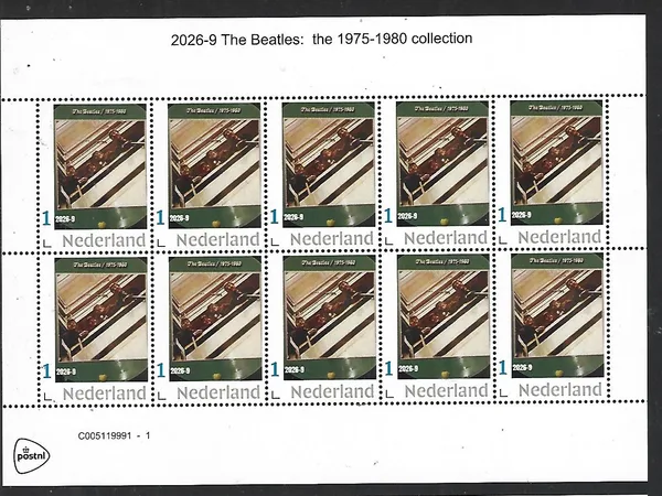 Niederlande 2026-9 The Beatles; 1975-1980   Blatt  postfrisch/**