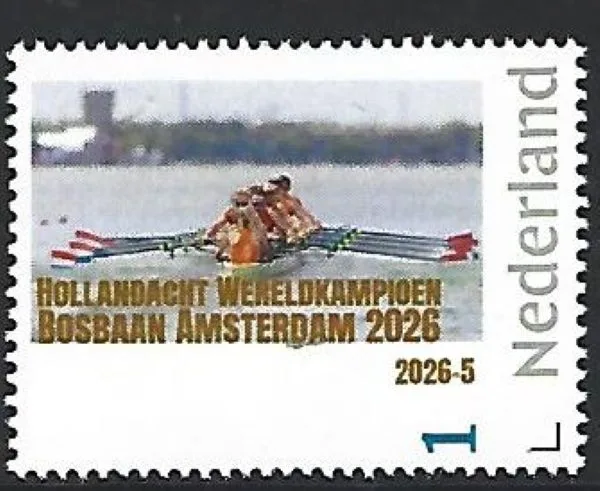 Netherlands 2026-5 Rowing: Holland 8 Worldchampions Bosbaan Amsterdam 2026 mint/MNH