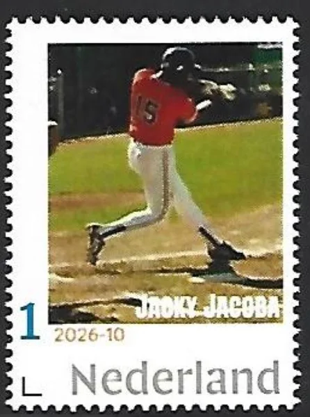 Pays-Bas 2026-10   Honkbal - Baseball; Sedney  "Jacky'  Jacoba 1961-2022   postfris