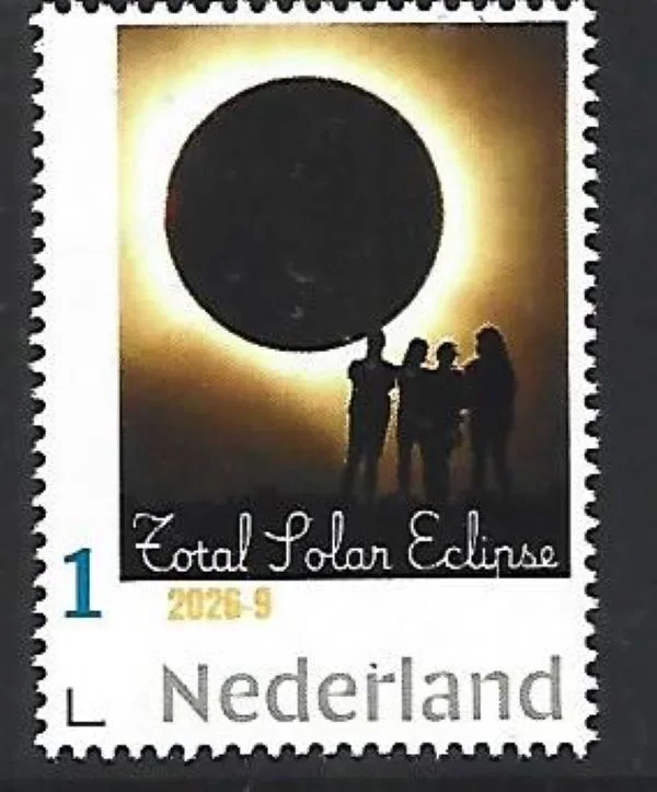 Netherlands 2026-9 Space Travel Total Eclipse 2026 mint condition