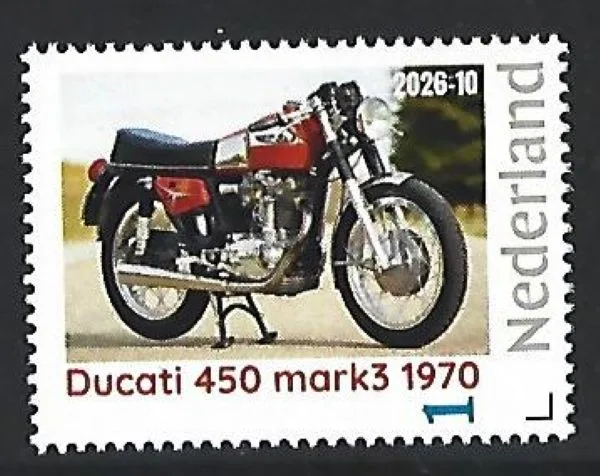 Nederland 2026-10  Motorfiets Ducati 450 mark3 1970 postfris