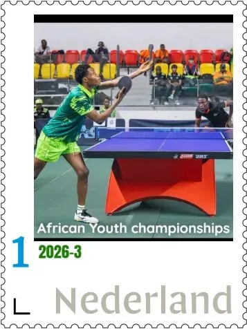 Niederlande 2026-3 Tischtennis Table tennis: African Youth Championships postfris/mnh