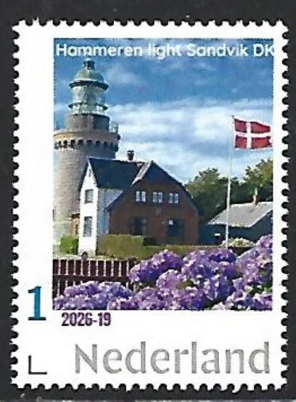 Nederland 2026-19  Vuurtoren Hammeren Sandvik Denemarken  postfris/mnh