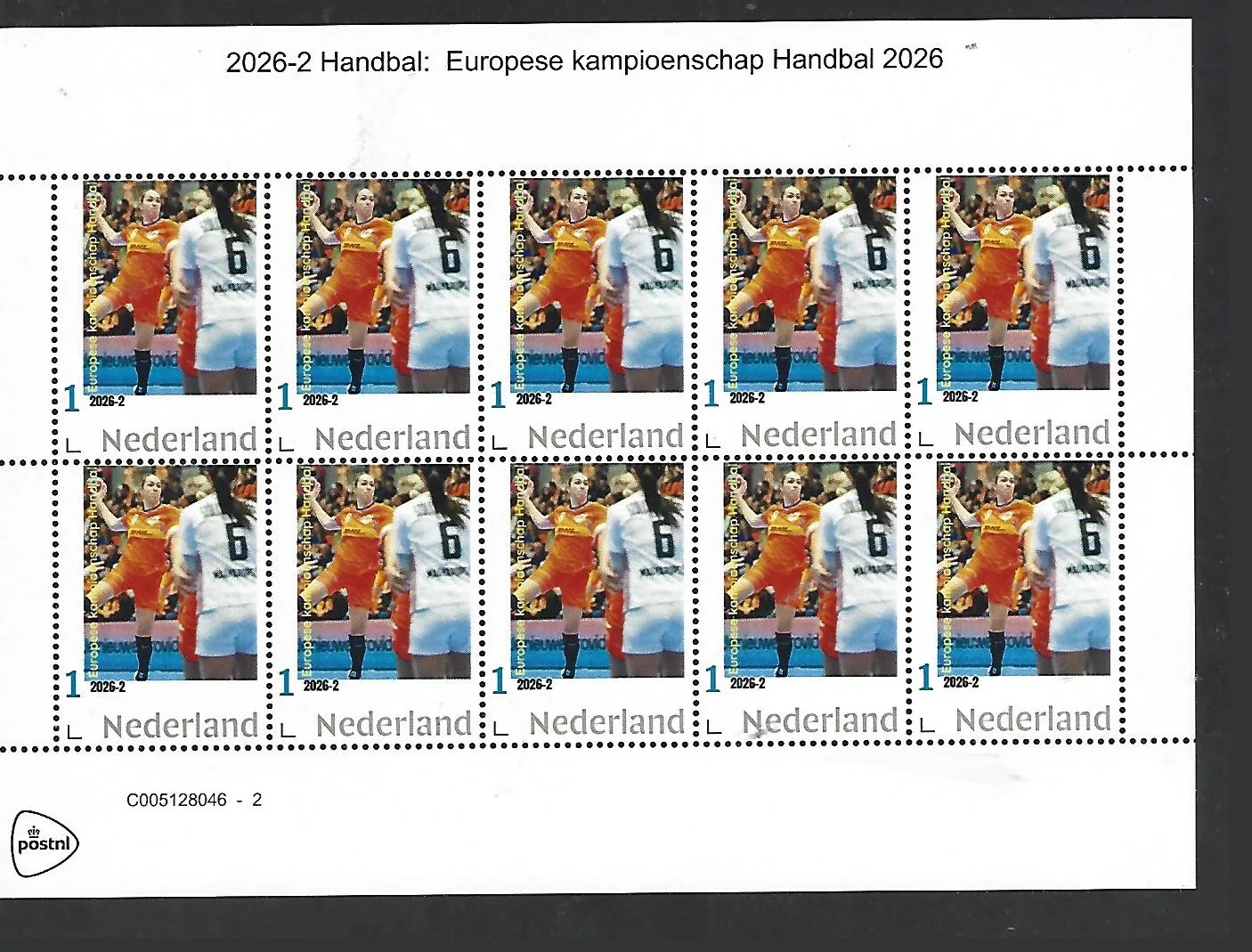 Netherlands 2026-2 Handball sheet MNH
