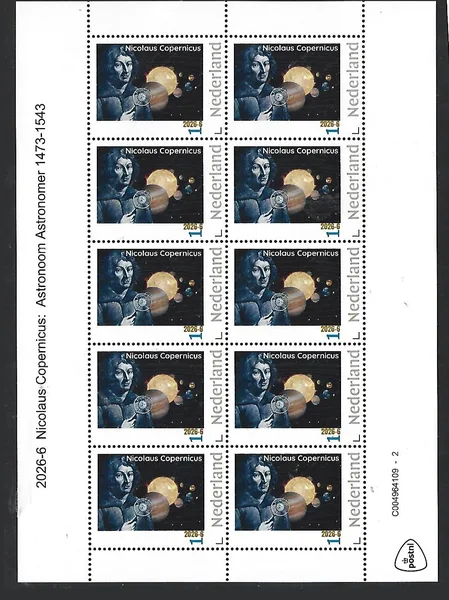 Nederland 2026-6 Copernicus : Nicolaus Copernicus the Astronomer sheet postfris/mnh