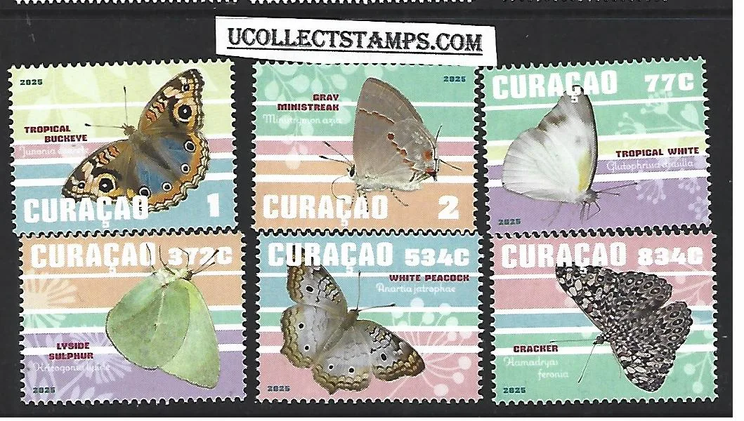 Curacao 2025 Vlinders Butterflies postfris/mnh