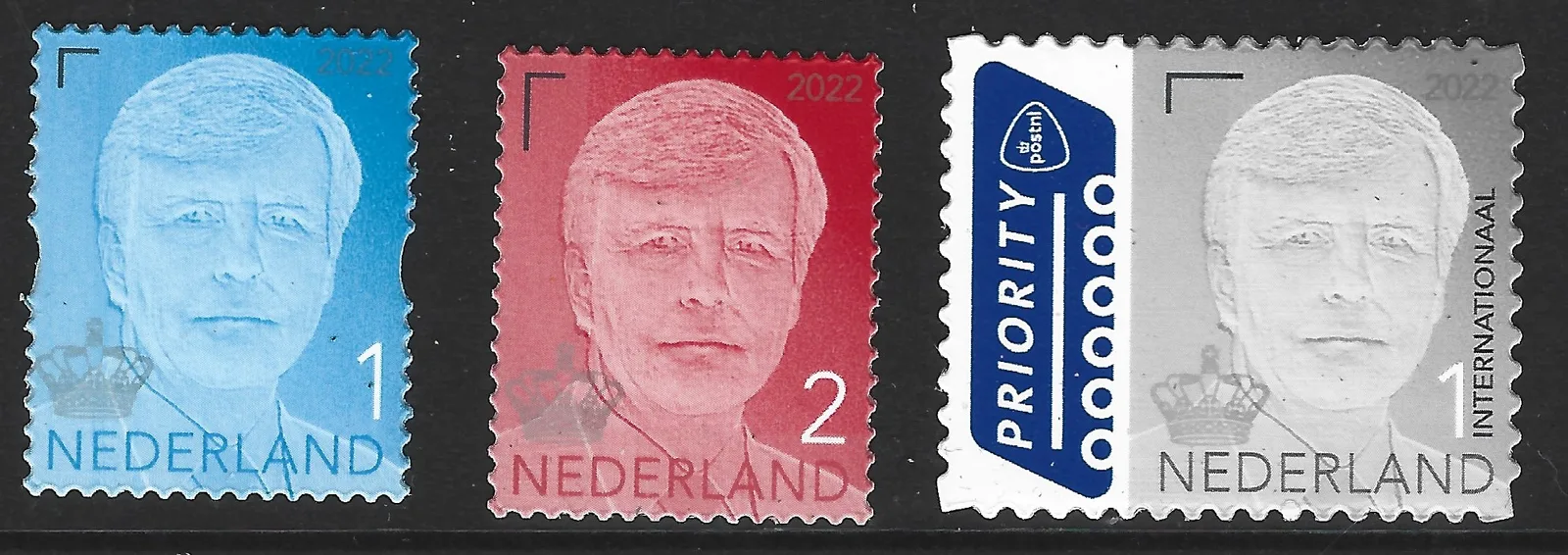 Nederlannd 2022 Koning Willem Alexander reprints 4072-74 postfris/mnh
