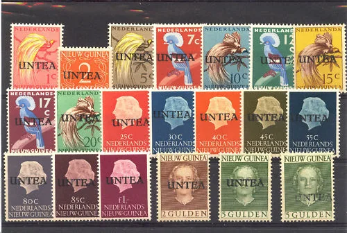 1-19 Untea opdrukken 1962 postfris