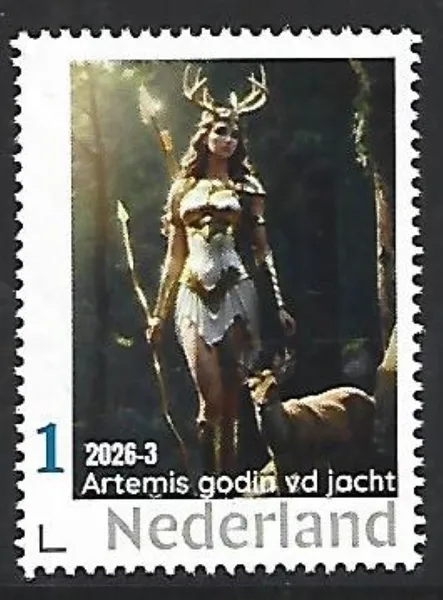 Nederland 2026-3 Mythologie Mythology: Artemis goddess of the hunt postfris/mnh