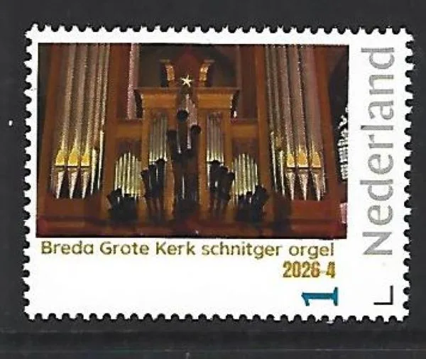 Netherlands 2026-4 Organ: Grote kerk Breda unmounted MNH