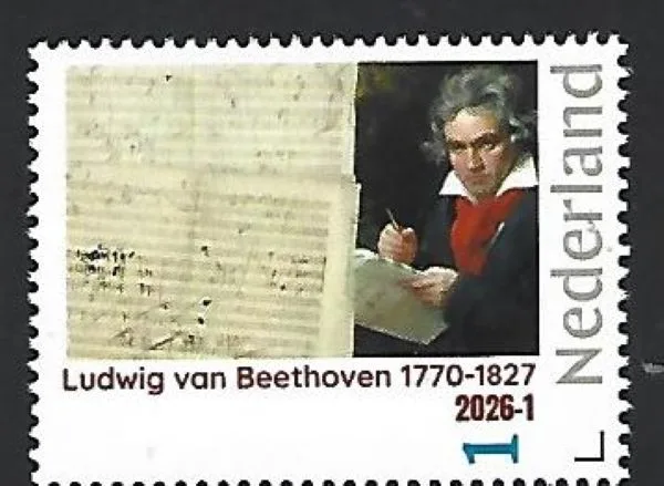 Nederland 2026-1 Beethoven: Ludiwig van Beethoven music postfris/mnh