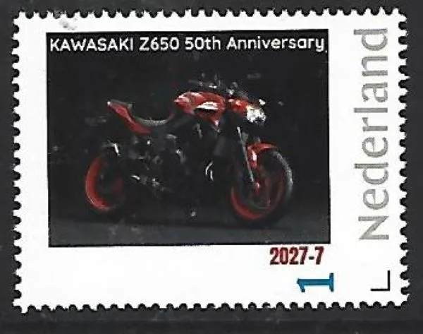 Netherlands 2026-7 Motorcycle: Kawasaki Z650 50th anniversary MNH