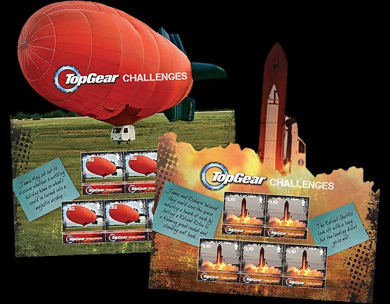 Isle of Man 2011 Top Gear challenges souvenir sheetlets MNH