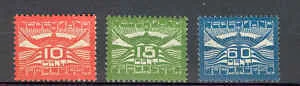 LP1-LP3 luchtpostzegels Allegorische voorstellingen 1921 Postfris (NG)