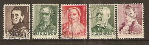 392-396 Zomerzegels 1941 gestempeld
