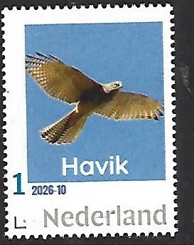 Netherlands 2026-10 Birds of prey: Goshawk MNH