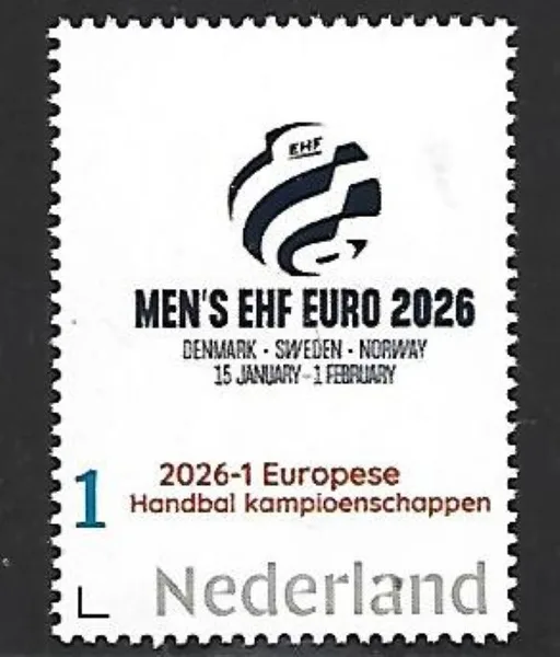 Handball 2026-1 Eur championships Denmark Sweden Norway MNH