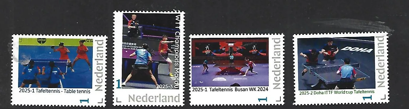 Nederland 2025 Tafelteniis Table tennis yearset postfris/mnh