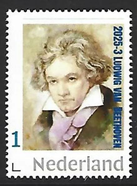 Nederland 2025-3 Ludwig van Beethoven portret postfris/mnh