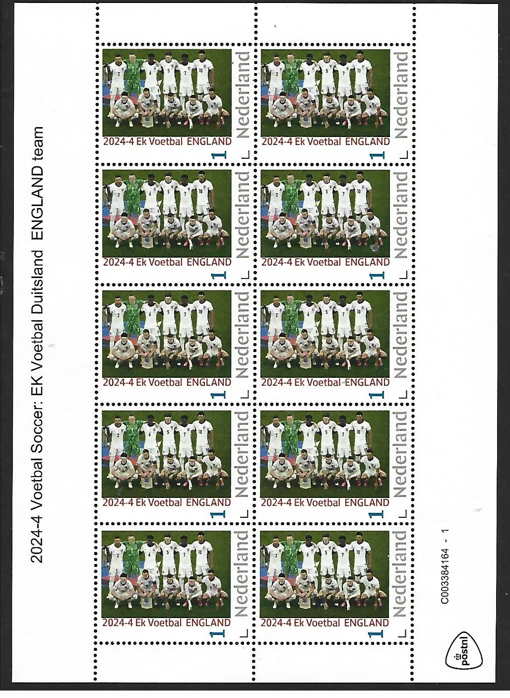 Niederlande 2024-4 Fußball soccer: European championships England Kleinbogen postfrisch/mnh