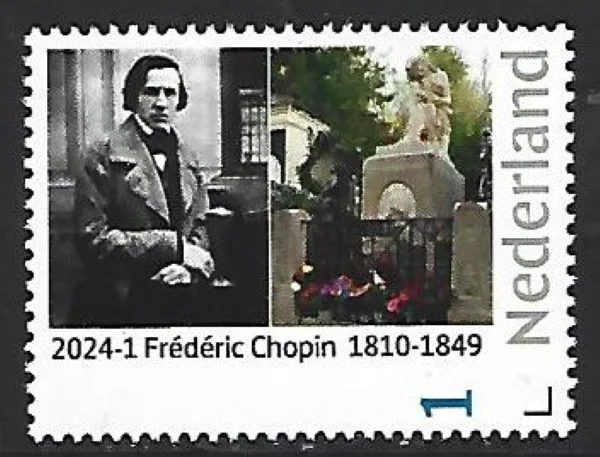 Nederland 2024-1 Frédéric Chopin 1810-1849 postfris/mnh