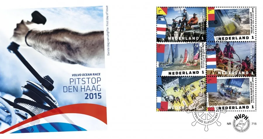 Netherlands FDC 715 Volvo Ocean Race sailing ships