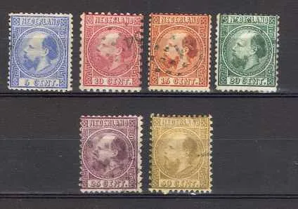 7-12 Koning Willem III 1867 gestempeld