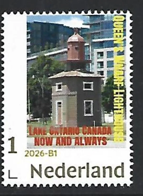 Nederland 2026-B1 Vuurtoren Lighthouse: Queens wharf Lake Ontario now and always postfris/mnh