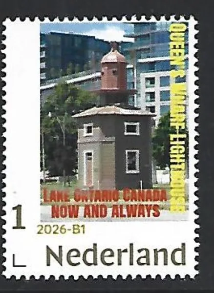 Nederland 2026-B1 Vuurtoren Lighthouse: Queens wharf Lake Ontario now and always postfris/mnh