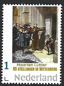 Nederland 2026-7 Reformatie: Maarten Luther 95 theses Wittenberg postfris/mnh