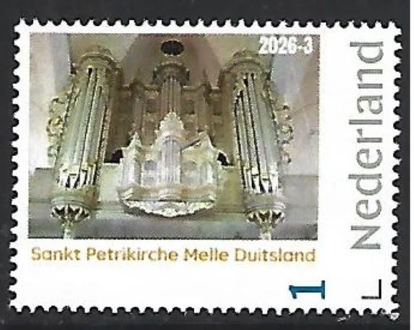 Netherlands 2026-3 Organ: Sankt Petrikirche Melle Germany MNH