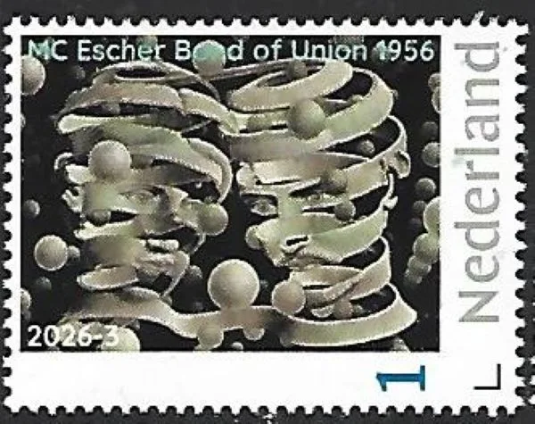 Netherlands 2026-3 MC Escher: Bond of Union 1956 MNH