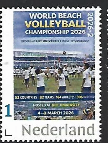 Netherlands 2026-2 Volleyball; World Beach Volleyball Championship India MNH