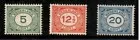 Pays-Bas 107-109 Série de chiffres 1921-1922 neuf