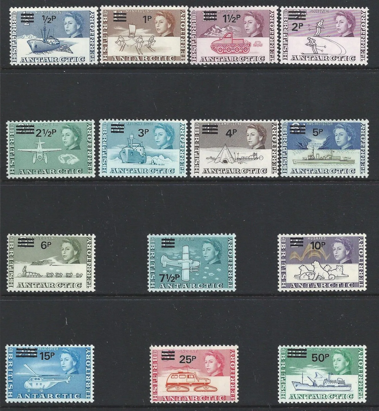 25-38 frankeerserie decimalestelsel 1971