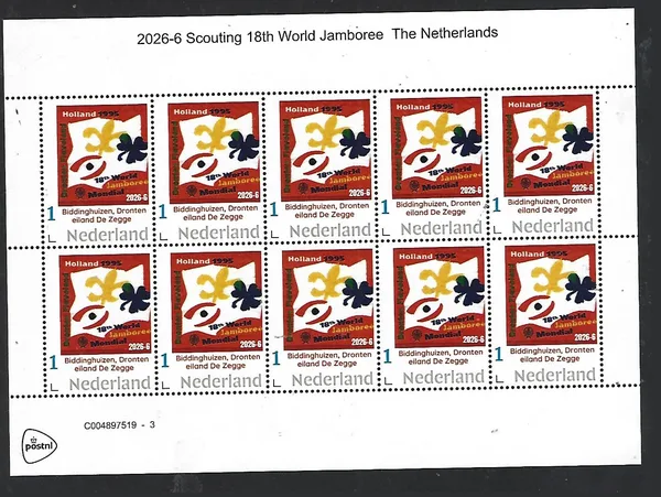 Nederland 2026-6 Scouting: 18th World Scouting Jamboree: Biddinghuizen Neth. sheet postfris/mnh