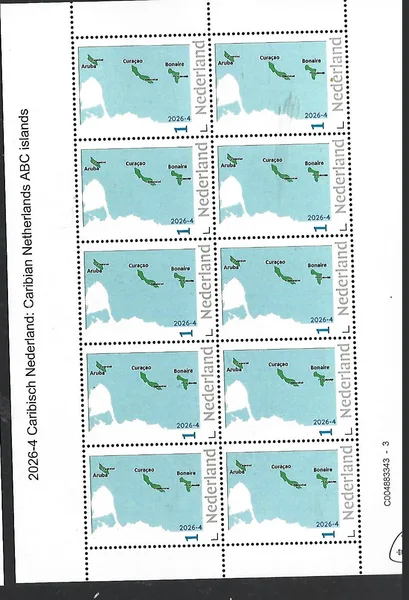 Netherlands 2026-4 Caribbean Netherlands: The ABC islands Aruba Bonaire Curaçao sheet MNH