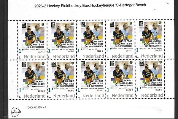 Nederland 2026-2 Hockey Fieldhockey: EuroHockeyLeague sheet postfris/mnh