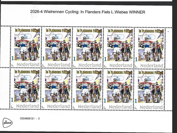 Netherlands 2026-4 Cycling: In Flanders Fields sheet MNH