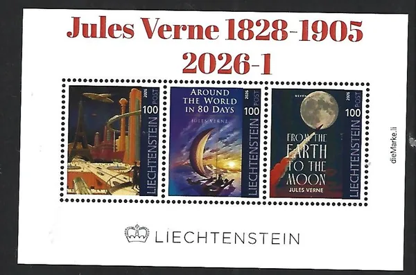 Liechtenstein 2026-1 Jules Verne m/s MNH