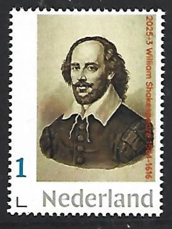 Nederland 2025-3 William Shakespeare postfris/mnh