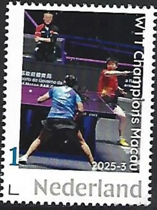 Nederland 2025-3 Tafeltennis table tennis: WTT Macao postfris/mnh