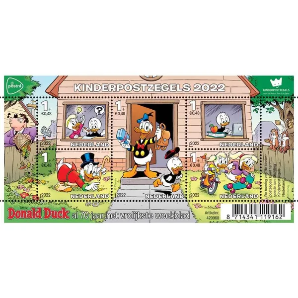 Netherlands 2022 Charity Stamps Donald Duck Disney 4059 MNH