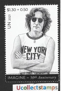 UNO New York 50yr Imagine John Lennon The Beatles MNH