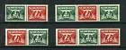 Netherlands 379a-d Flying Dove Coil Stamps MNH