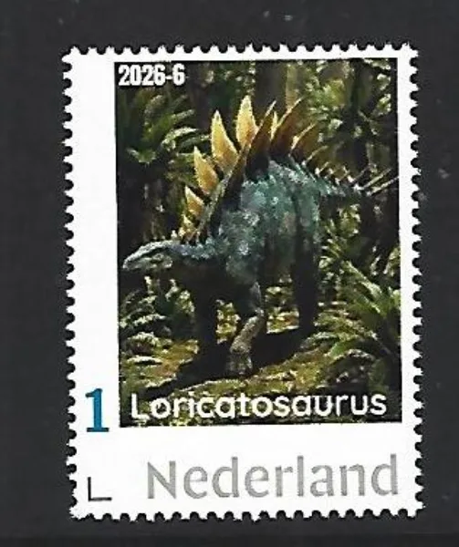 Nederland 2026-6 Prehistorie Prehistoric: Loricatosaurus postfris/mnh