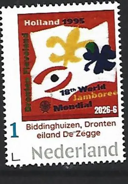 Netherlands 2026-6 Scouting: 18th World Scouting Jamboree: Biddinghuizen Netherlands MNH