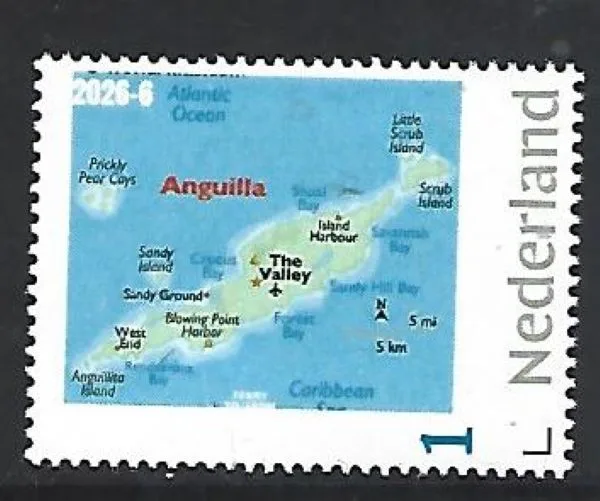 Netherlands 2026-6 Islands; Anguilla Caribbean MNH