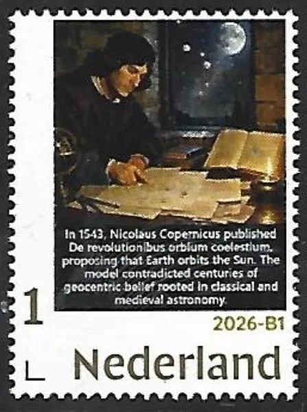 Nederland 2026-B1 Nicolaus Copernicus 1473-1543 Gold 1 postfris/mnh